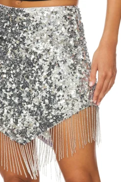 Discount Riley Embellished Fringe Mini Skirt Skirts
