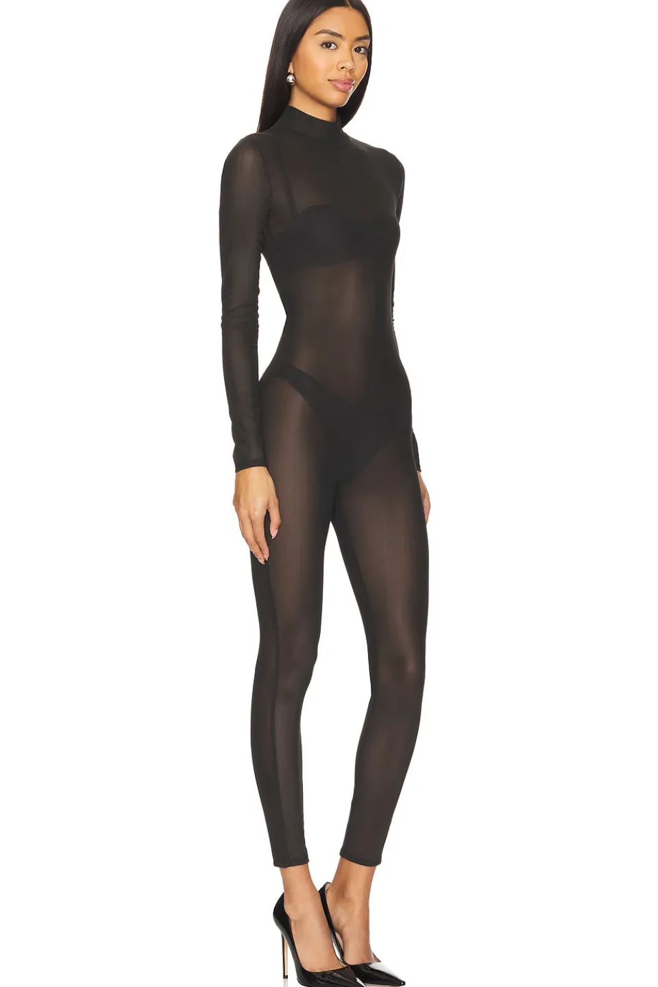 Hot Rumi Mesh Jumpsuit Jumpsuits