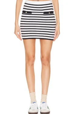Fashion Selene Striped Skirt Skirts