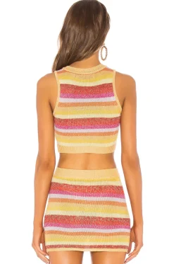 Discount Sunset Crop Sweater Tops