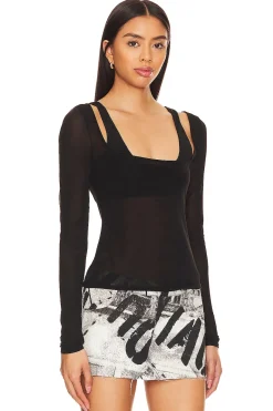 Discount Ula Sheer Top Tops