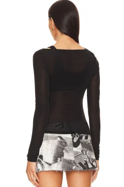 Discount Ula Sheer Top Tops