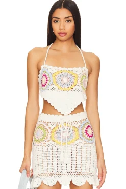 Fashion Val Crochet Top Tops