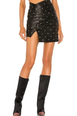 Sale Valletta Leather Mini Skirt Skirts