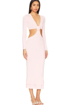 Hot Wrenna Rosette Midi Dress Dresses