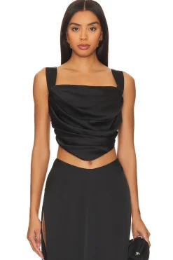 Fashion x Rachel Adle Satin Top Tops