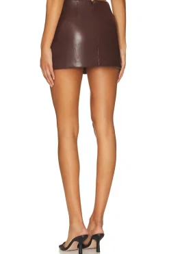 Clearance x Rachel Ana Faux Leather Skirt Leather