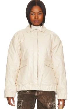 Outlet x Rachel Rylee Faux Leather Jacket Leather